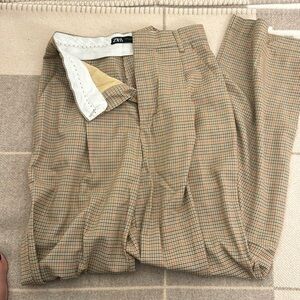 Zara plaid trouser